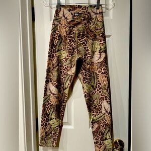 Beach Riot Lot Of 2 Leggings Animal Print SzM Made In US